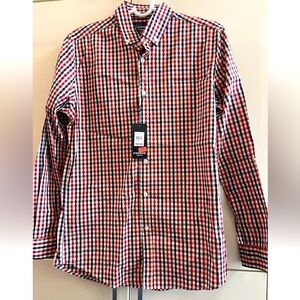 Connor Men's  Checkered cotton Long Sleeve Collared Button Up Shirt Size XS
